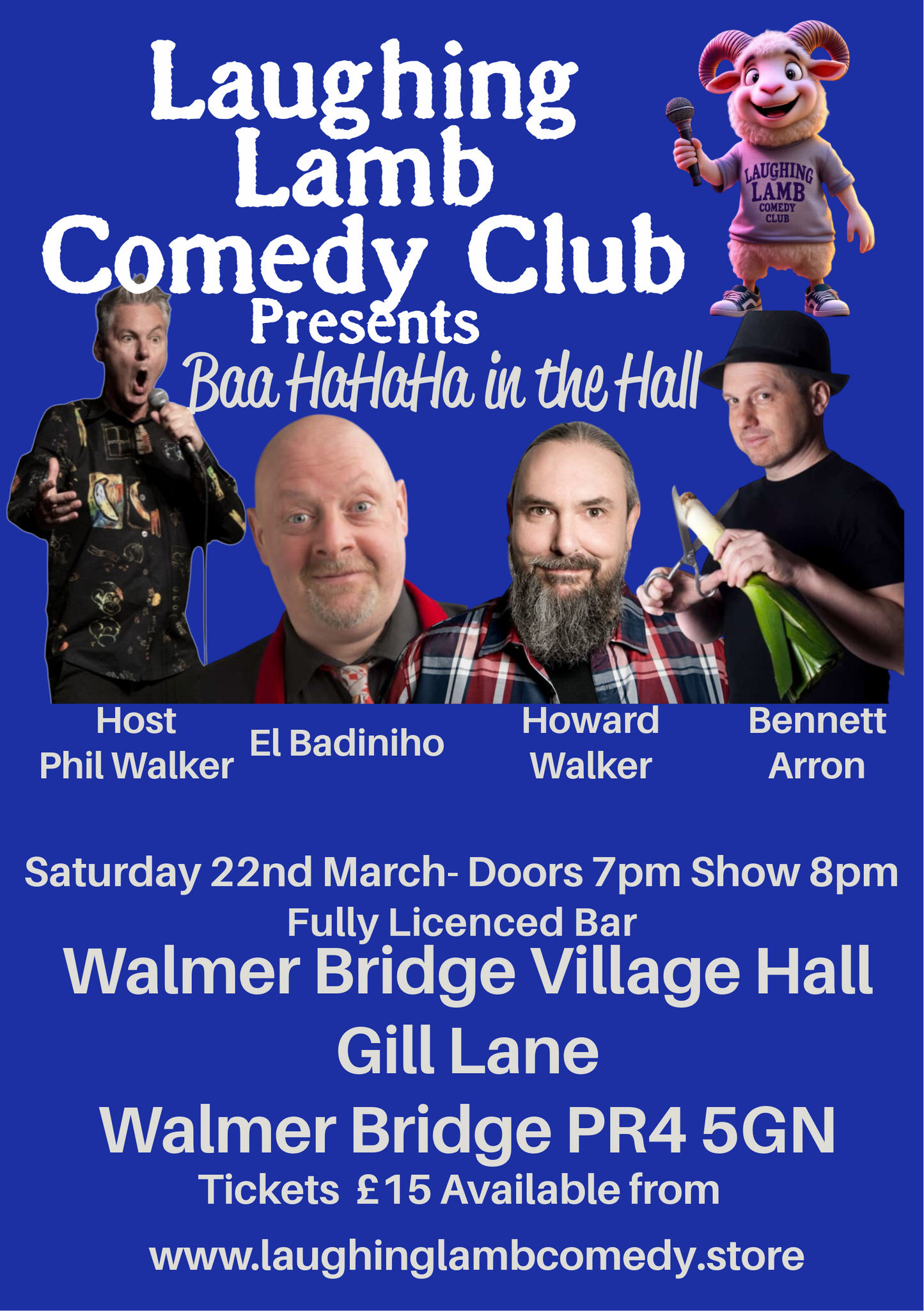 Laughing Lamb Comedy Club @ Walmer Bridge Village Hall